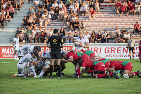 Biarritz Olympique PB vs Soyaux Angoulême XV - Partido amistoso de rugby PROD2 en Biarritz - agosto de 2019